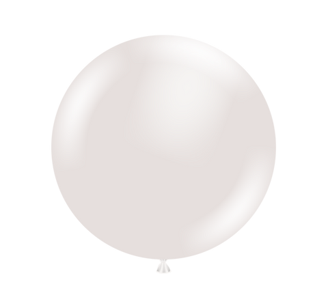 Tuftex 17in Pearlescent White (Sugar) Latex Balloons 50ct