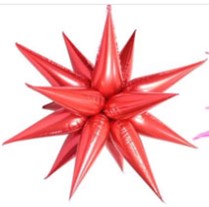 26"  Red Big  Explosion Star balloons, Foil Balloon,12pcs