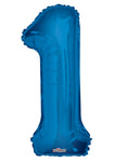 34" SC Number 1 Royal Blue Shape - Single Pack