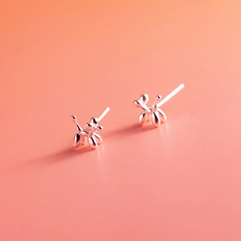 Balloon Dog Earrings Silver or Gold