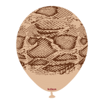 Kalisan 12" Snake Printed Retro Desert Sand Latex Balloon, 25 pieces