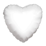 18" SC Solid Heart White - Single Pack