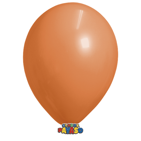 Globos Payaso 12in Balloon Deco Translucid Orange 50ct