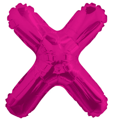 14" SC Letter X Hot Pink -Single Pack