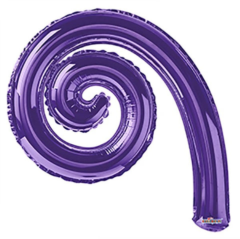 14" SC  Kurly Spiral Purple -Flat