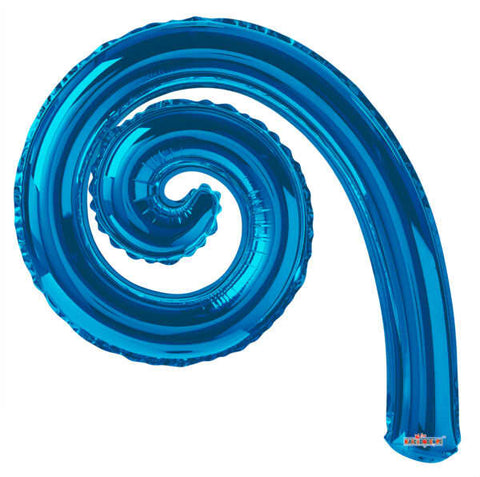 14" SC Kurly Spiral Blue -Flat