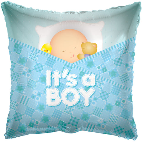 18" PR Baby Boy Sleeping Square - Single Pack