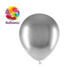 Balloonia 12" Balloon Brilliant Latex Silver 25CT