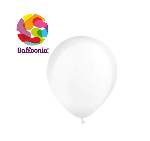 Balloonia 5" Balloon Crystal  Latex Transparent  100CT