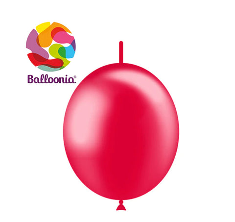Balloonia 6" Balloon Deconlink Pastel Latex Red 100CT