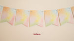 Rainbows and Unicorns Themed Paper Banners