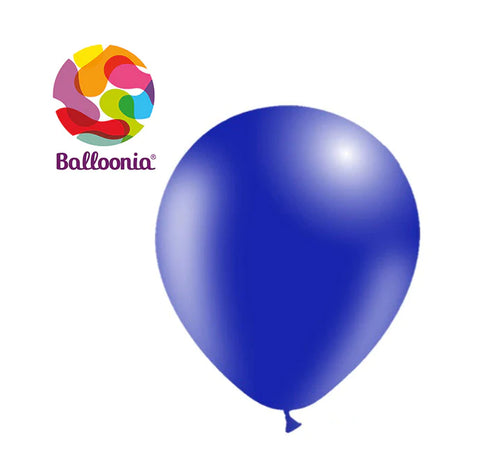 Balloonia 12" Balloon Pastel Latex Navy Blue 50CT
