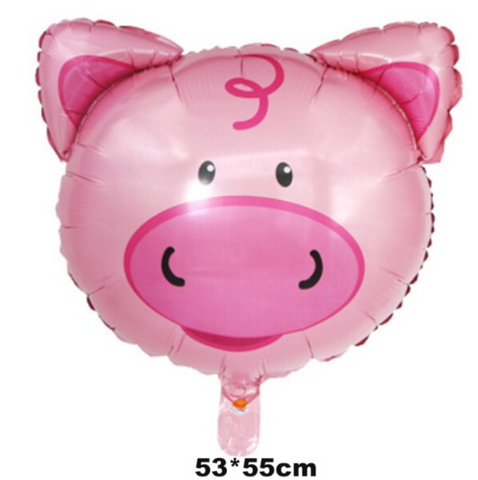 21"x 23" Pig Head, Foil Balloon