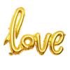 41" Gold- Letter love Foil Balloon, Cursive Air Balloon