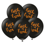 Kalisan 12" Trick or Treat Printed Latex Balloon, 25 pieces