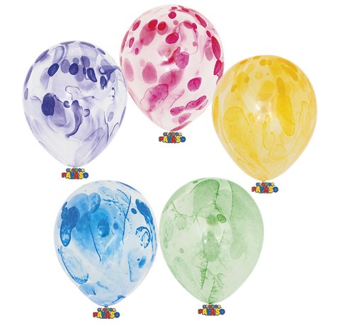 Globos Payaso 12in Balloon Unicolor Assorted 50ct