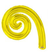14" SC Kurly Spiral Yellow -Flat