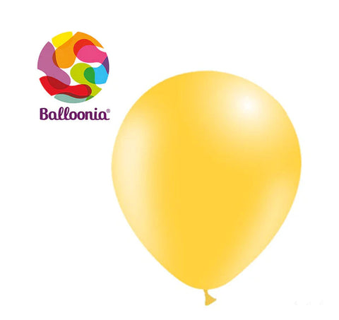 Balloonia 12" Balloon Pastel Latex Yellow 50CT